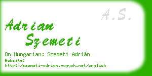 adrian szemeti business card